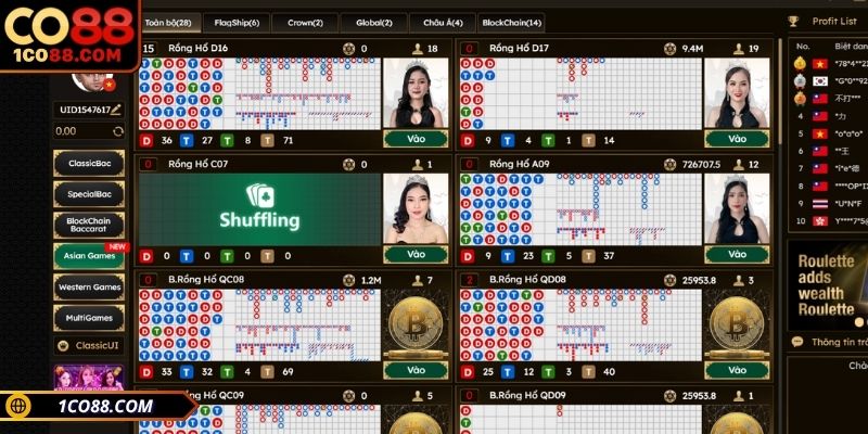 Khám phá tổng quan sảnh DG CO88