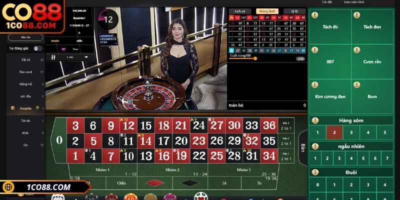 Tham gia ván game Roulette