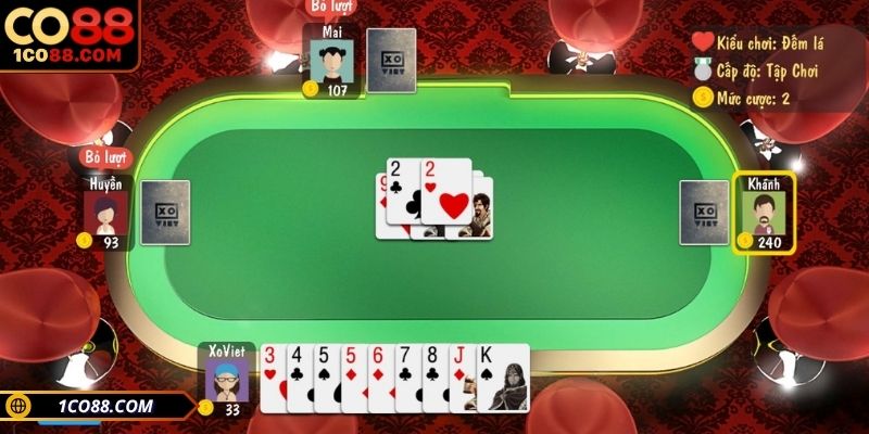 Ba đôi thông giúp tăng khả năng chặt bài
